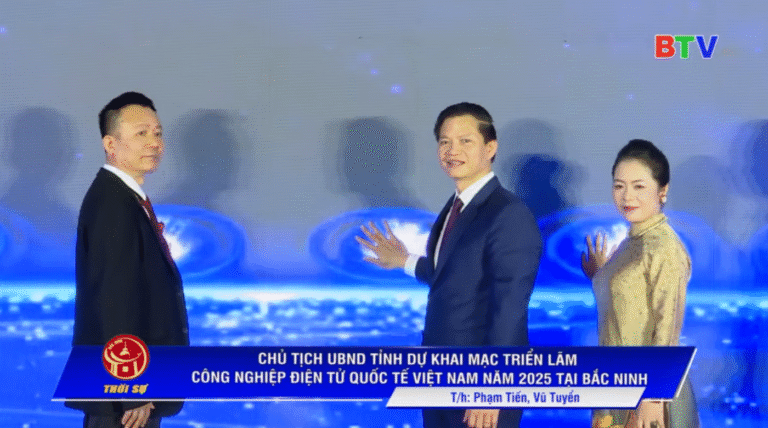 Radio and tv, Bac Ninh province reported about expo electronic industry international Vietnam 2025